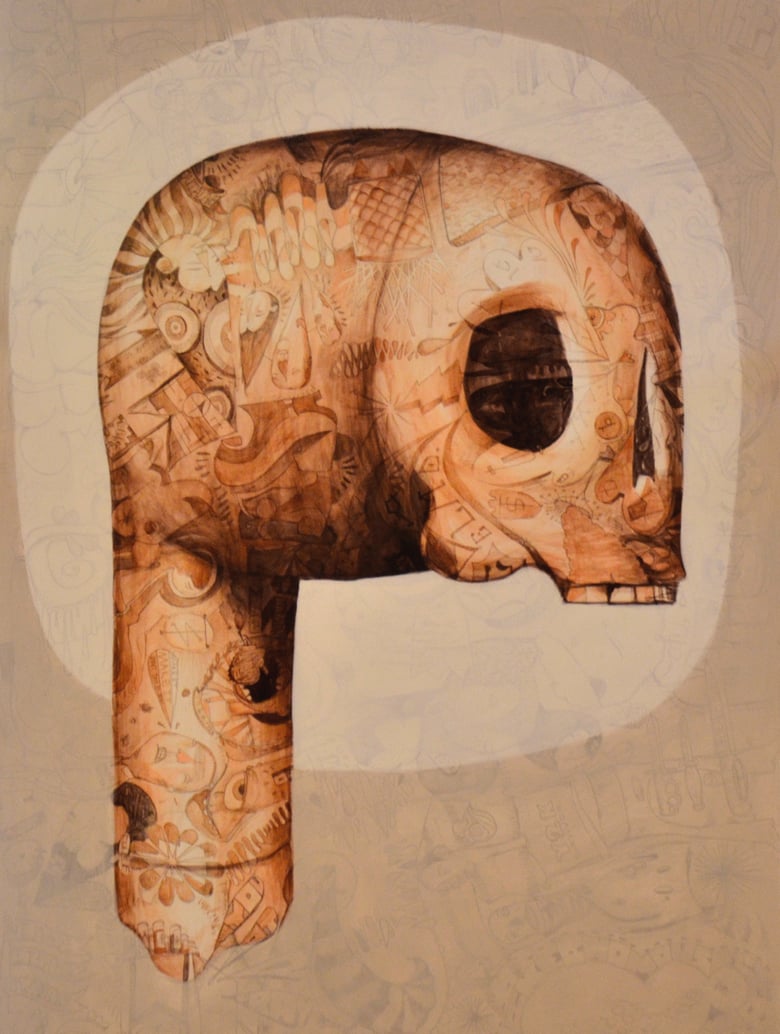 Image of "Cork Skull #3" - Jaime Molina 