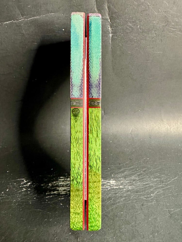 Image of G-carta & Curly Narra GLOW Segmented Knife Scales