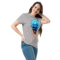 Image 8 of Blueflame skull Unisex classic tee