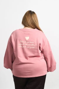 Image 7 of SUDADERA BÁSICA ROSA