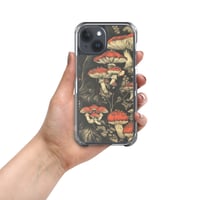 Image 13 of Dark Cottagecore Goth Inspired Vibrant Mushroom Clear Case for iPhone®