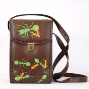 Image of Brown Camera Case with Ants