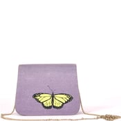 Image of Purple Clutch with Butterfly