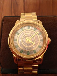 Image of Michael Kors Women's Watch Runway Stainless Steel Gold Tone Bracelet MK5730
