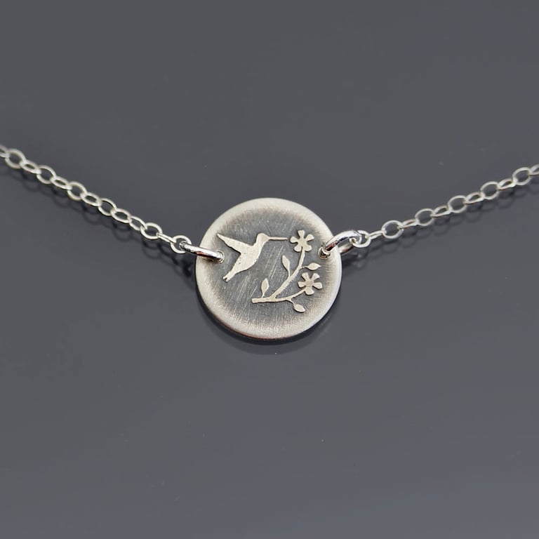 Tiny Hummingbird Necklace Image 3