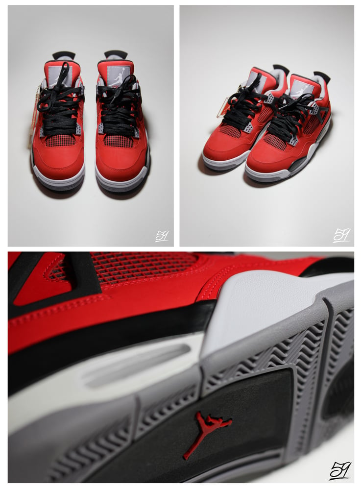 Image of Nike Air Jordan Retro 4-Toro Red UK9/US10 £149.95 *FREE SHIPPING*