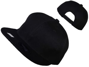 Image of Black Snapback (12 Pieces)