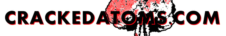 Image of 1 CrackedAtoms Rectangle Logo Sticker 
