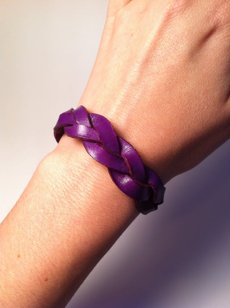 Image of Deep Purple Mystery Braid Cuff
