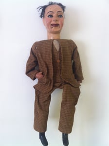 Image of Antique amazing original 1910 ventriloquist puppet