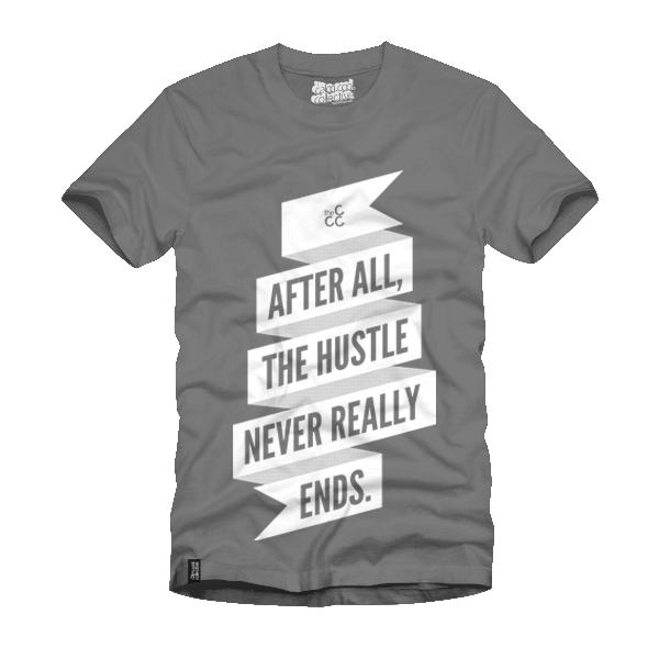 Image of The Hustle Heather Grey Tee 