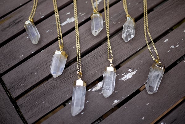 Image of Clear Crystal Quartz Necklace