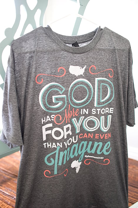 Image of Ephesians 3:20 Adult Charcoal T-Shirt 
