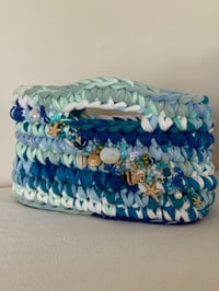 The multi blue hand bag