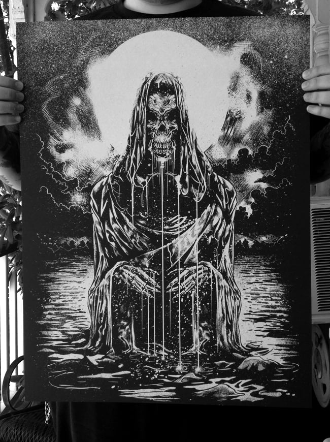 Image of "A Cloaked Death" 18x24 Screen Print