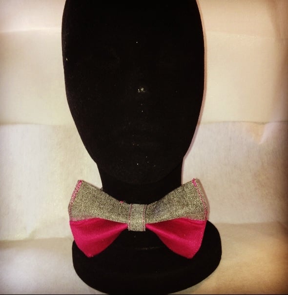 Image of Charcoal & Sangria Bow tie