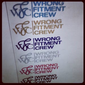 Image of wrong fitment crew - glitter decals 