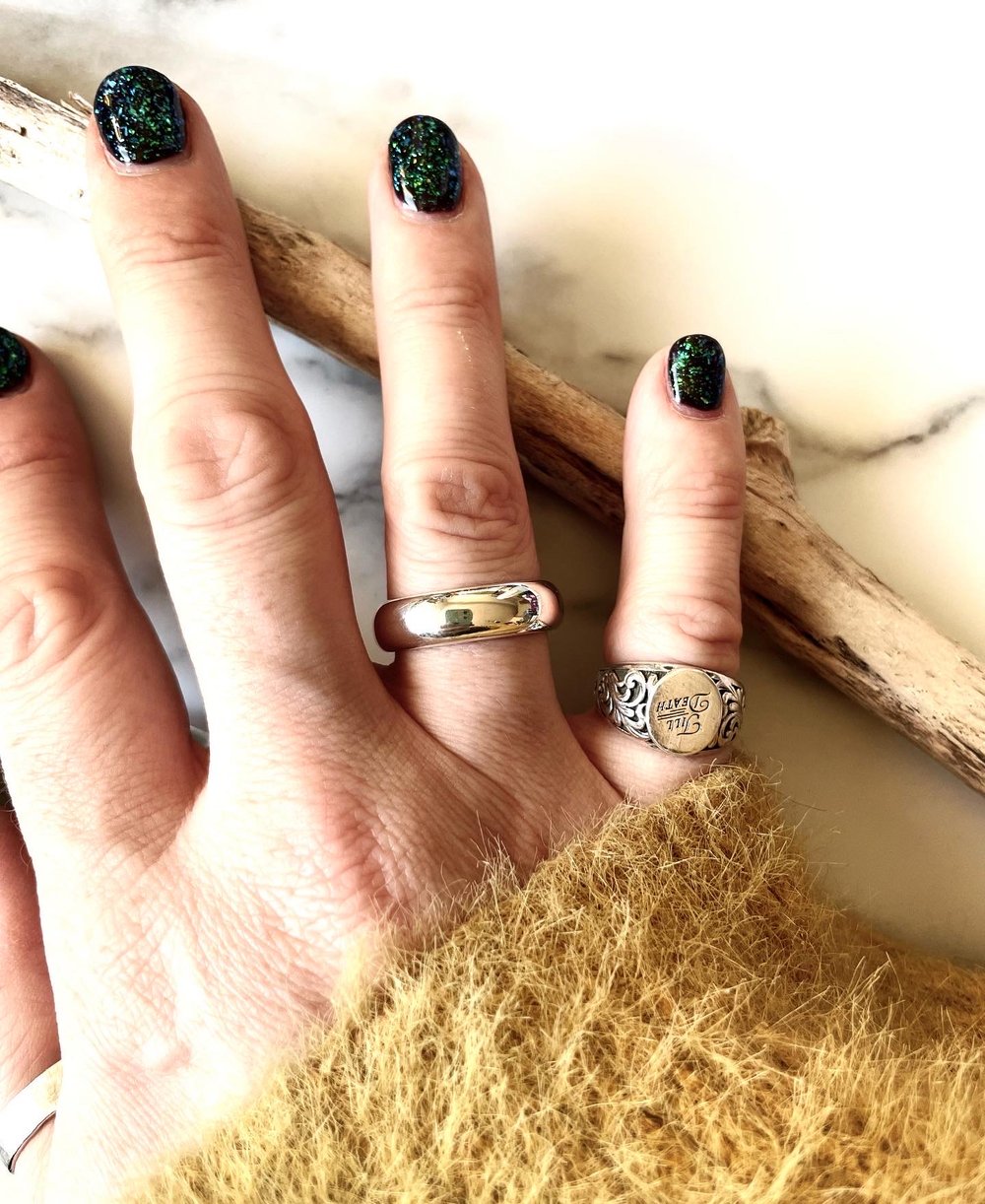 Handmade Sterling Silver Super Chunky Wedding Ring 925