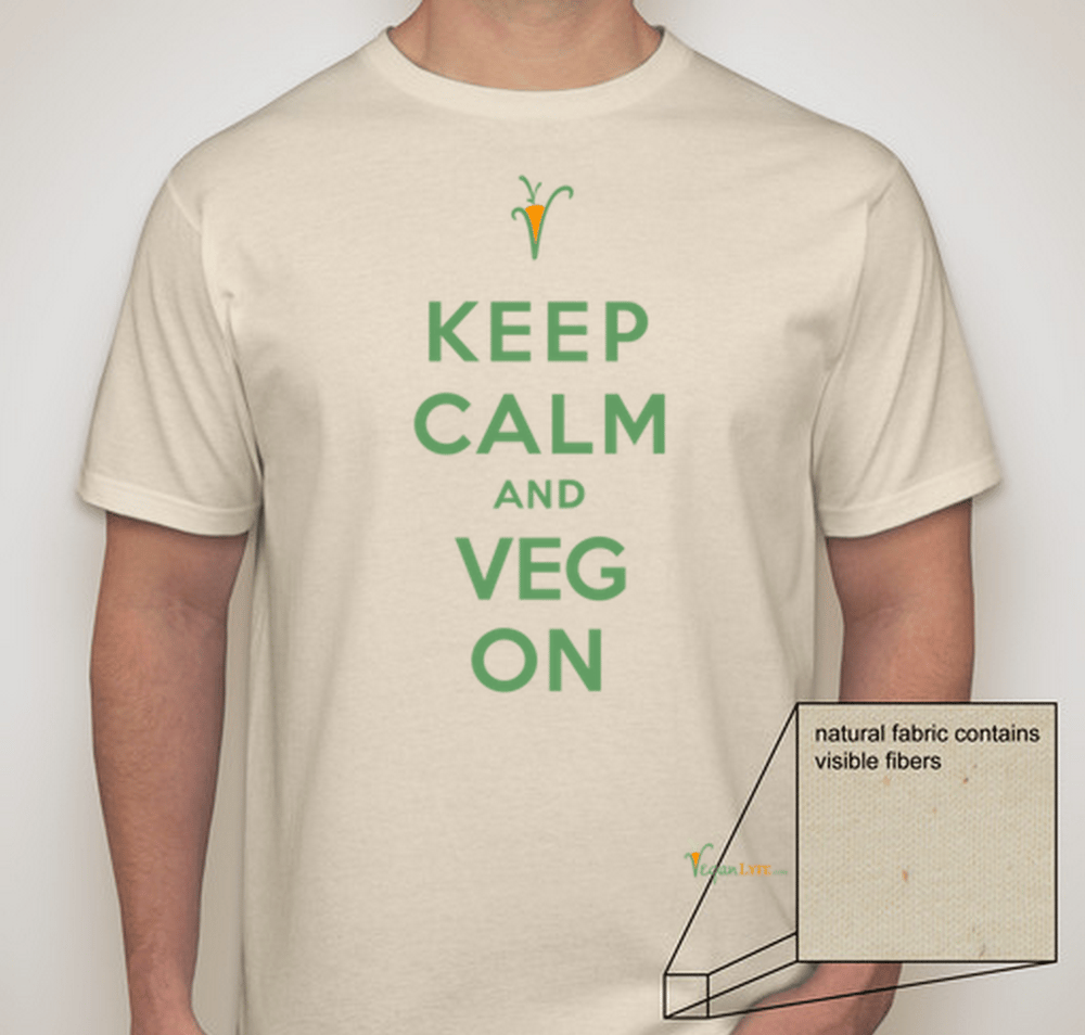 Image of Keep Calm and Veg On T-shirt - Men's