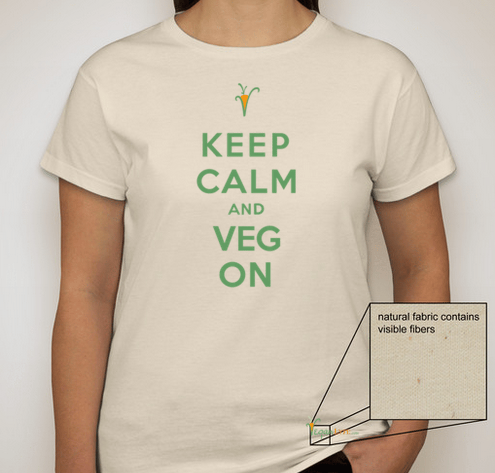 Image of Keep Calm and Veg On T-shirt - Women's