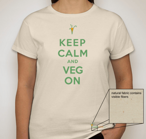 Image of Keep Calm and Veg On T-shirt - Women's