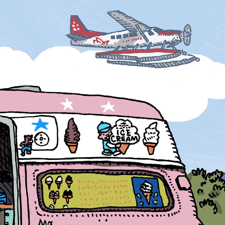 Newcastle ice Cream Van Limited Edition Digital Print Newcastle