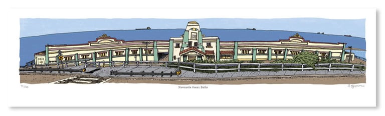 Ocean Baths Mural Limited Edition Digital Print