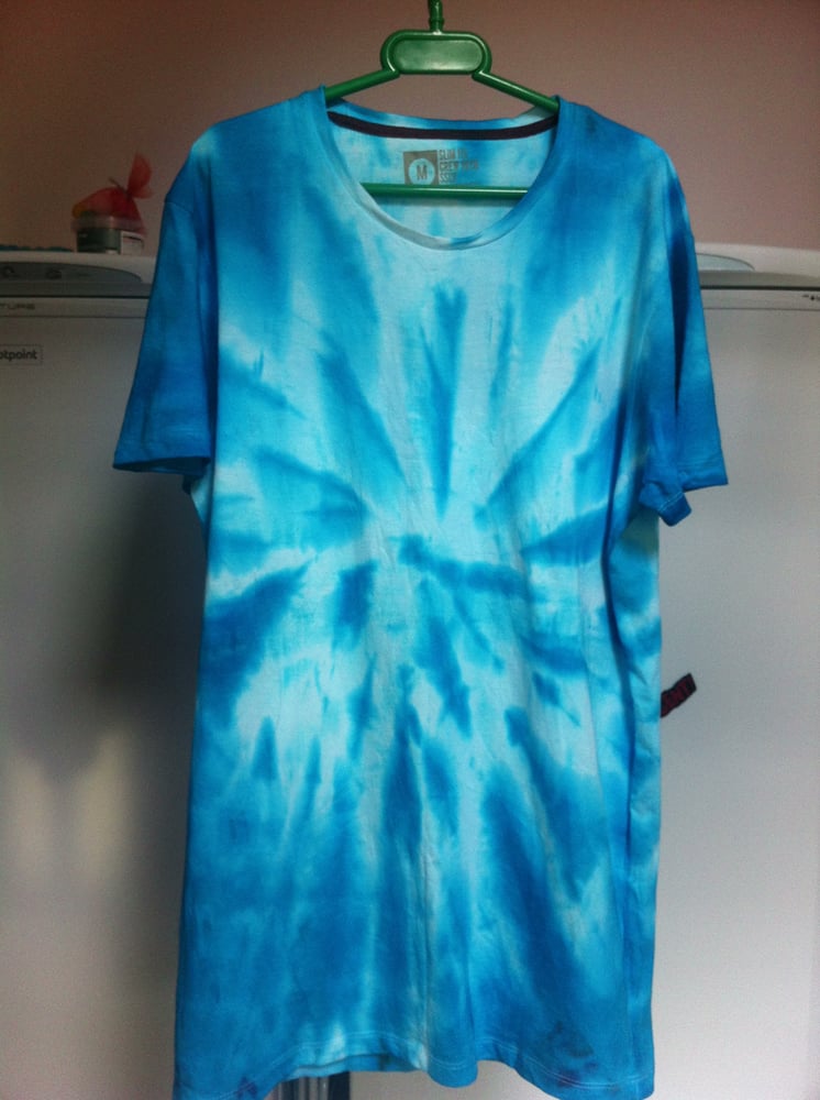 Image of Tie-Dye T-Shirt (Size: Medium, Colour: Blue)