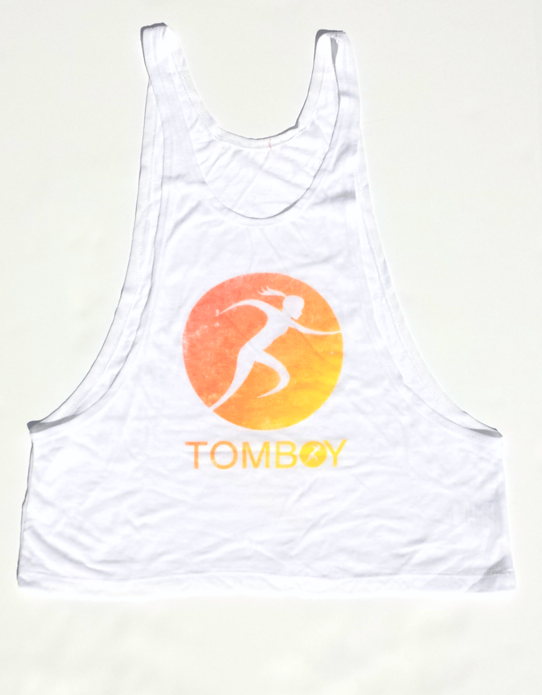Image of Tomboy Burnout White Tank