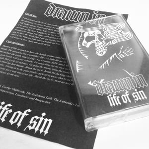 Image of Drawn In "Life Of Sin" Cassette Tape