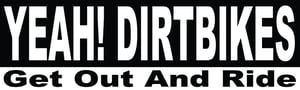 Image of Get Out And Ride Bumper Sticker
