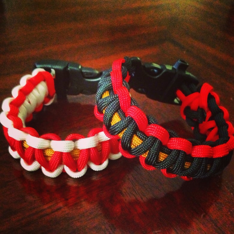 Image of 550 Paracord Survival Bands Sports Team Colors