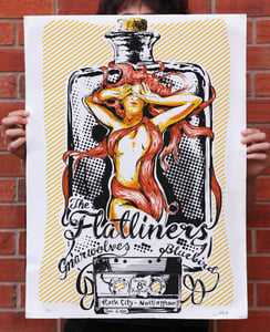 Image of The Flatliners Screen Printed Gig Poster