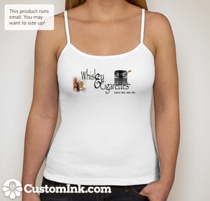 Image of Whiskey & Cigarettes Tank (white)