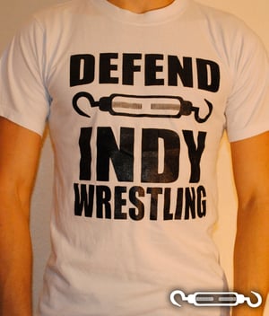 DEFEND Indy Wrestling Shirt -White