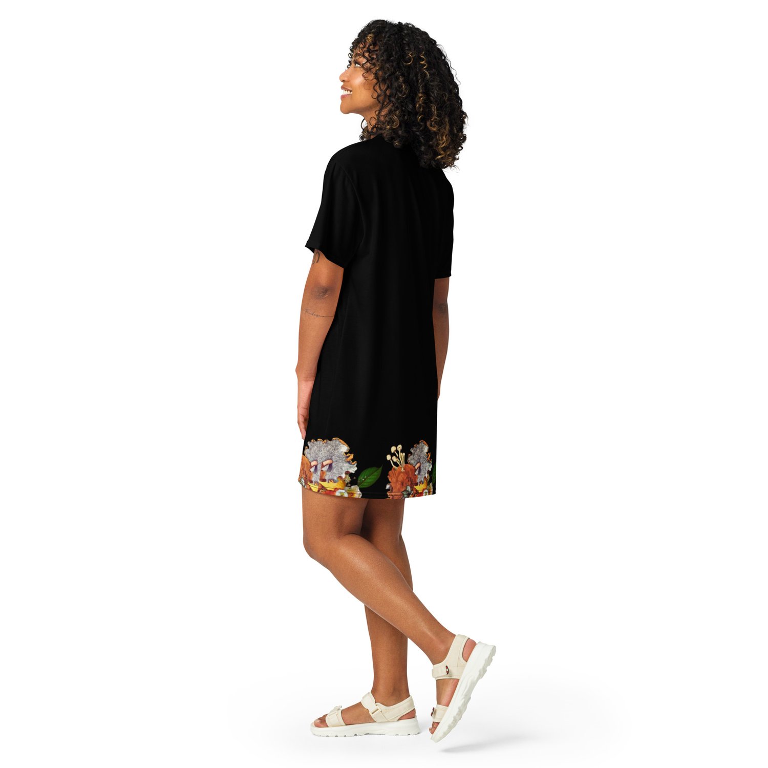 Image of She's a Little Nuts - Black T-Shirt Dress - Limited Edition 