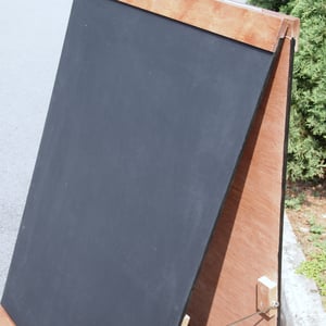 Medium Double Sided Standing Chalkboard with Top and Bottom Border (90cm X 60cm)