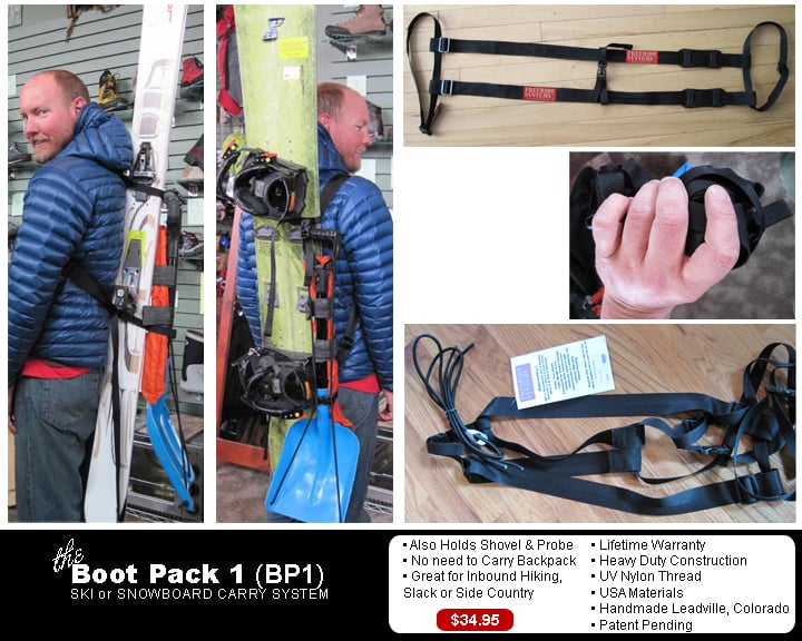 Image of Boot Pack 1 Ski & Snowboard Carry System Made in Colorado