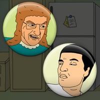 Danny and Tonya magnet set
