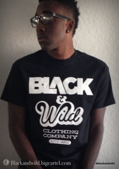 Image of Black & Wild logo Tee (Black)