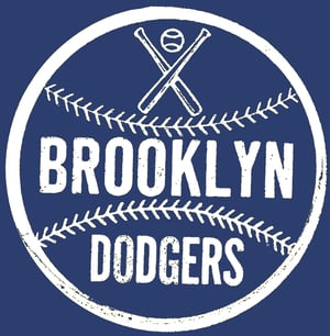 Image of Brooklyn Dodger Baseball Tee/Navy