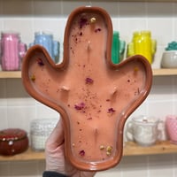 Image 1 of honeydew magnolia scented cactus candle