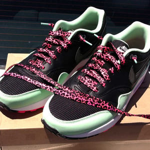 Image of Nike AIR MAX 1 FB PINK SPOTTED LACES