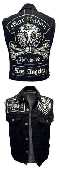 Image 2 of MV Black Denim Keybone Vest #denimvest