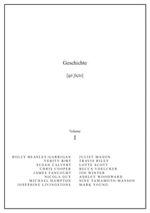 Image of Geschichte Journal Issue 1
