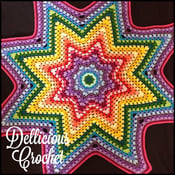 Image of Granny Star throw Pattern