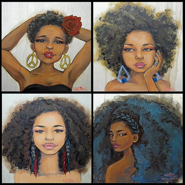 Image of Natural Hair Evolution Print