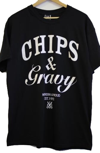 Image of Chips & Gravy Tee Black