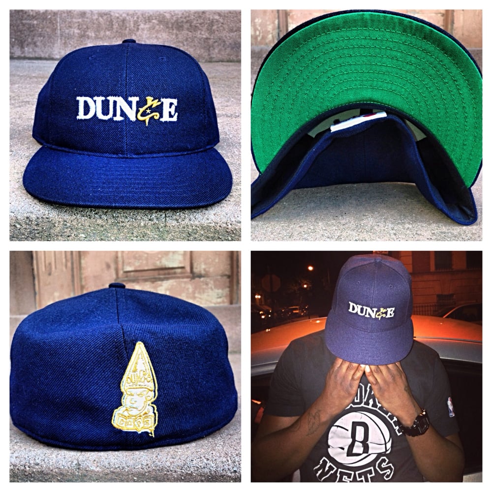 Image of Navy Signature DUN¢E Fitted Cap