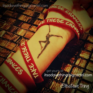 Image of TAKE THESE CHANCES silicone bracelet